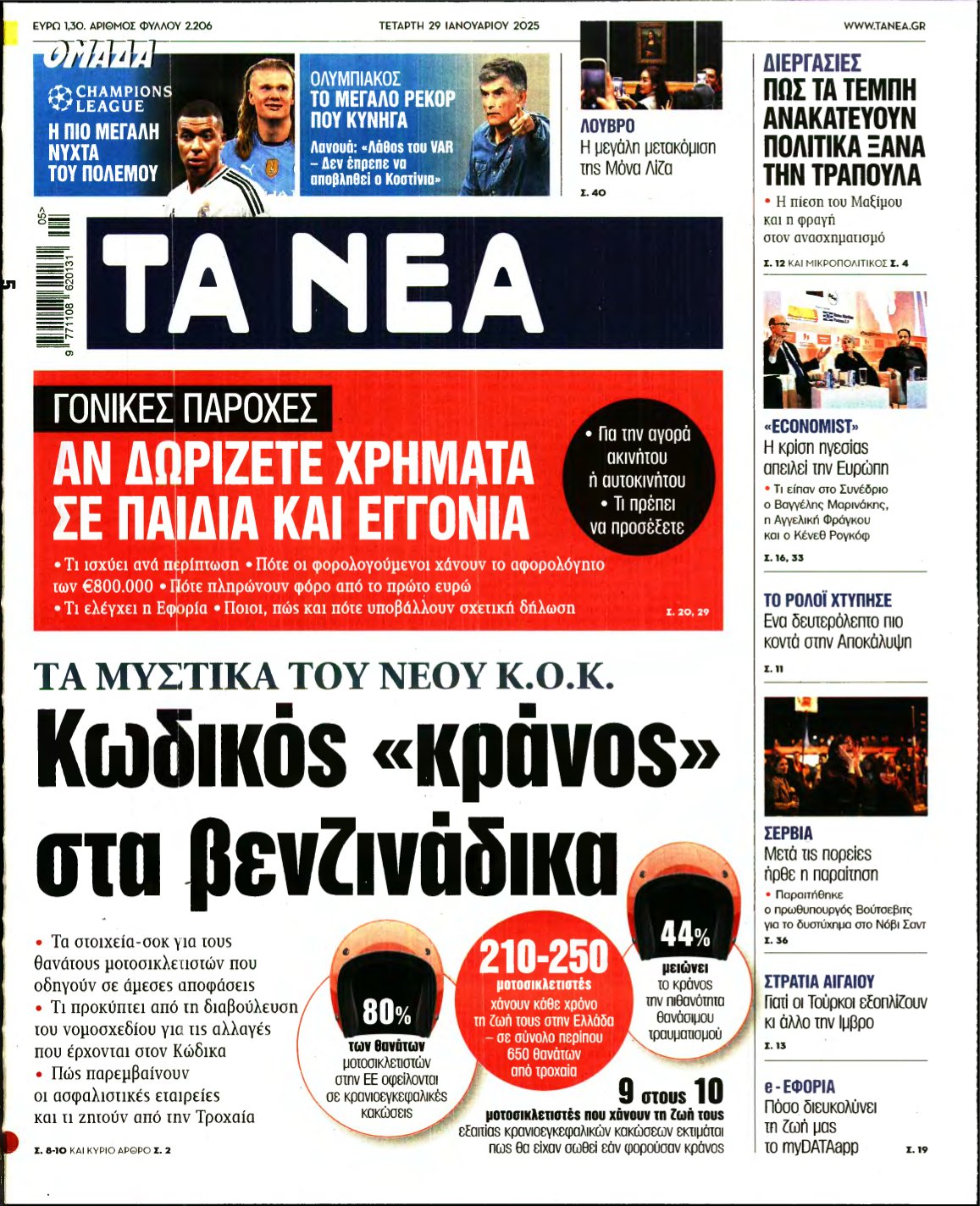 ΤΑ ΝΕΑ – 29/01/2025