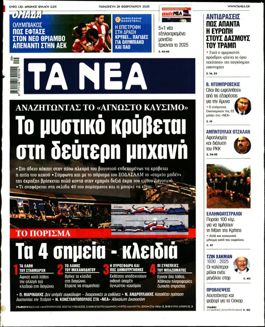 ΤΑ ΝΕΑ – 28/02/2025