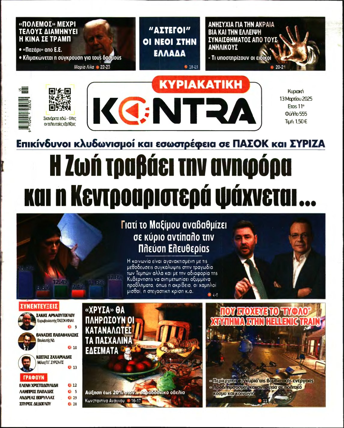 ΚΥΡΙΑΚΑΤΙΚΗ KONTRA NEWS – 13/04/2025