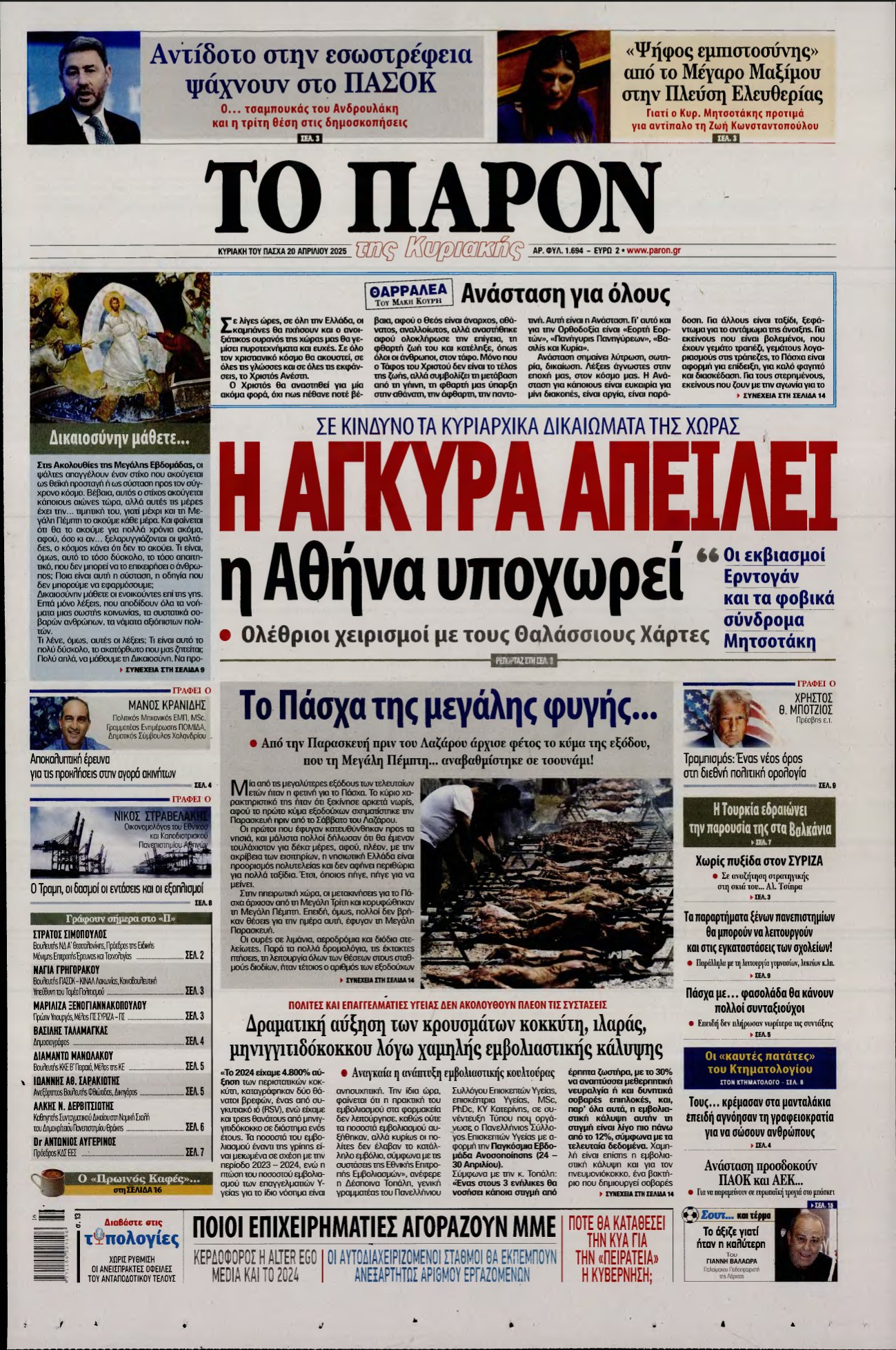 ΤΟ ΠΑΡΟΝ – 20/04/2025