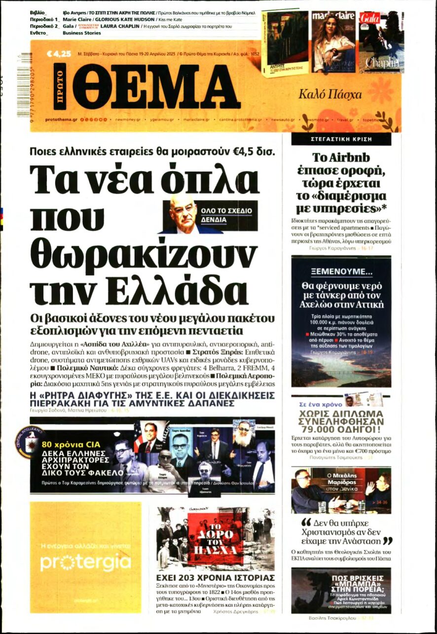 ΠΡΩΤΟ ΘΕΜΑ – 19/04/2025