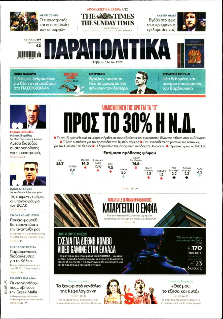 ΠΑΡΑΠΟΛΙΤΙΚΑ – 03/05/2025