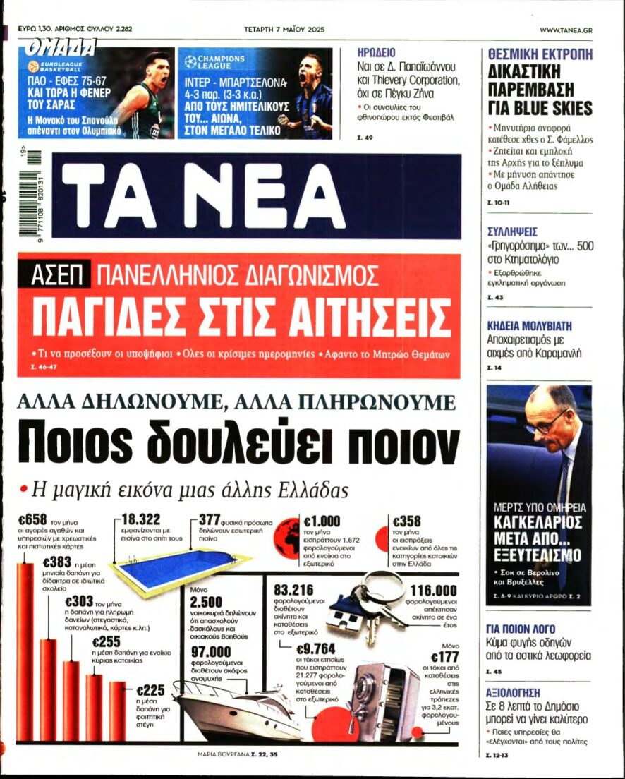 ΤΑ ΝΕΑ – 07/05/2025