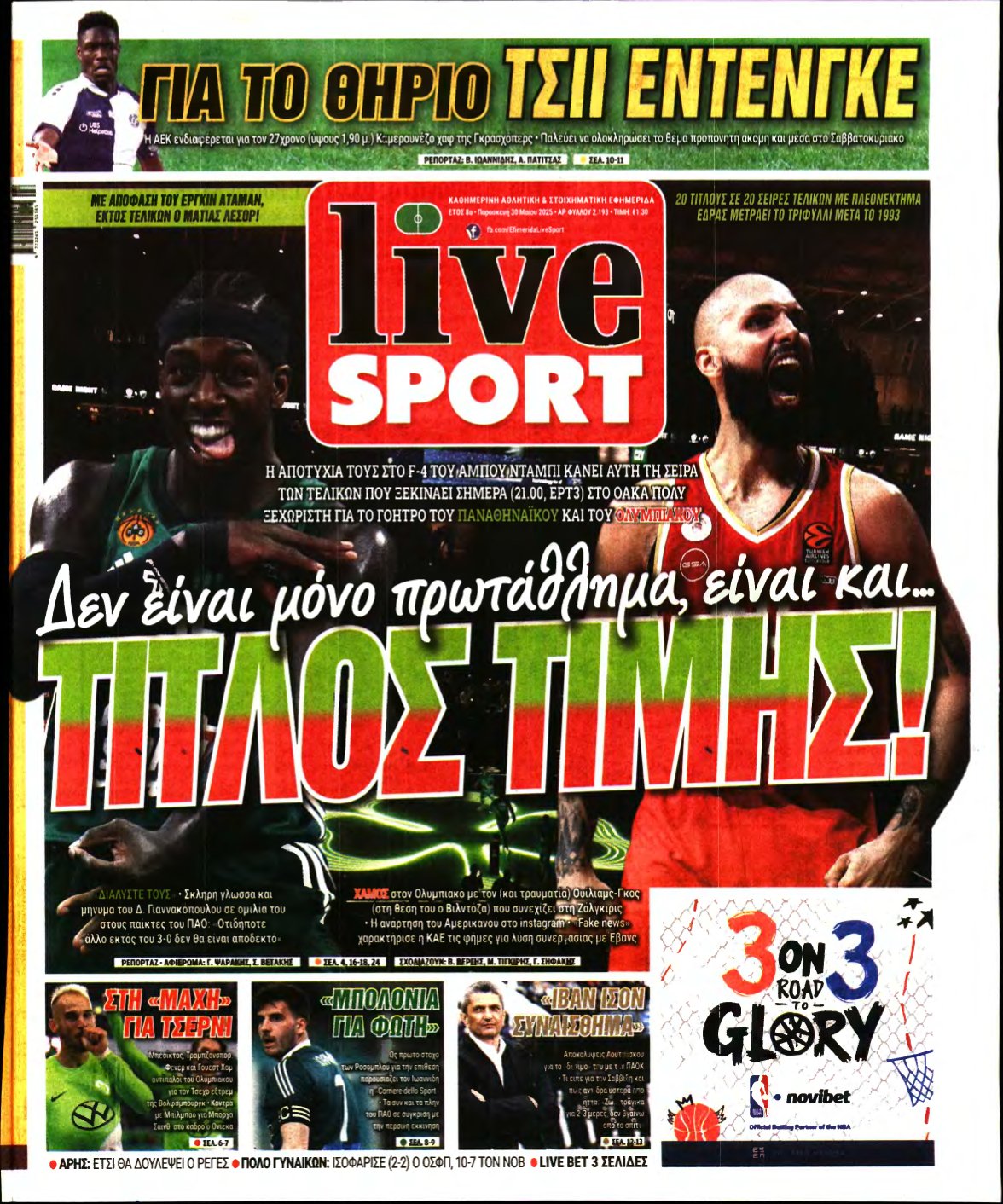 LIVE SPORT – 30/05/2025