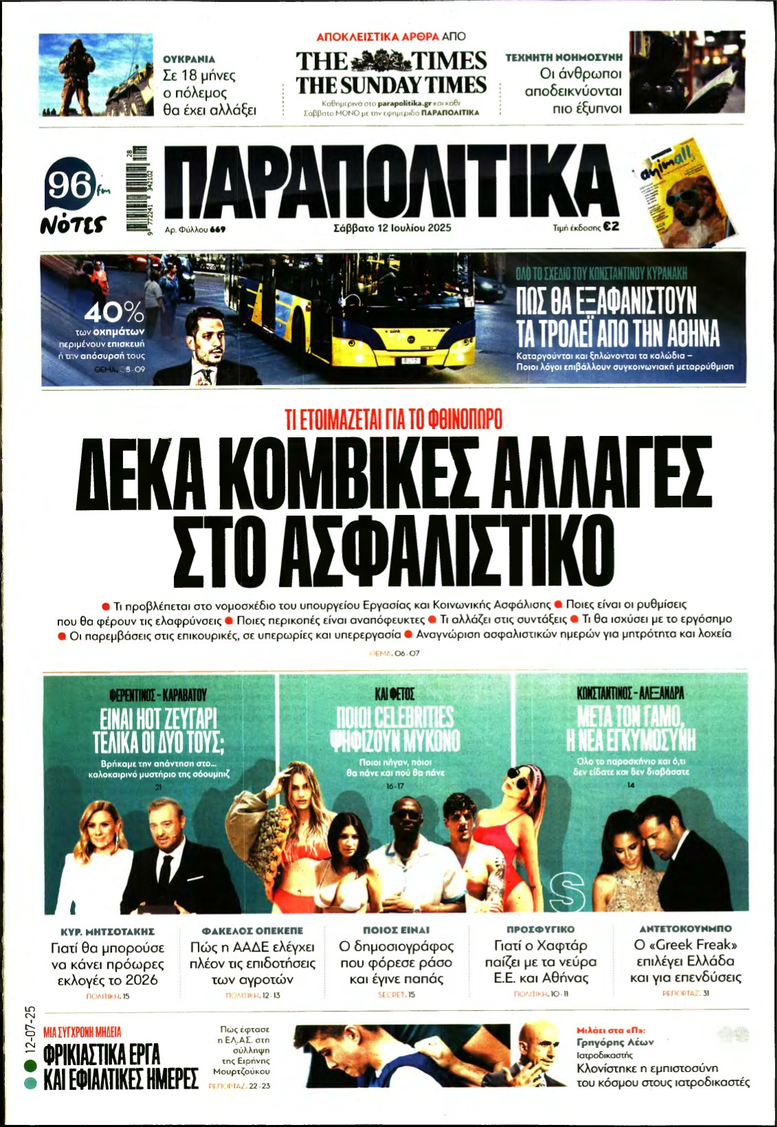 ΠΑΡΑΠΟΛΙΤΙΚΑ – 12/07/2025