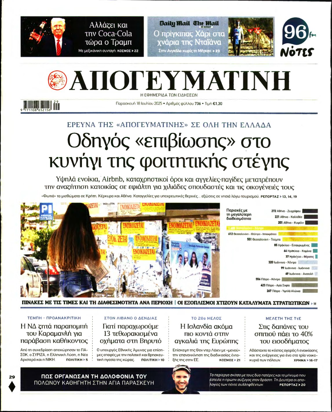ΑΠΟΓΕΥΜΑΤΙΝΗ – 18/07/2025