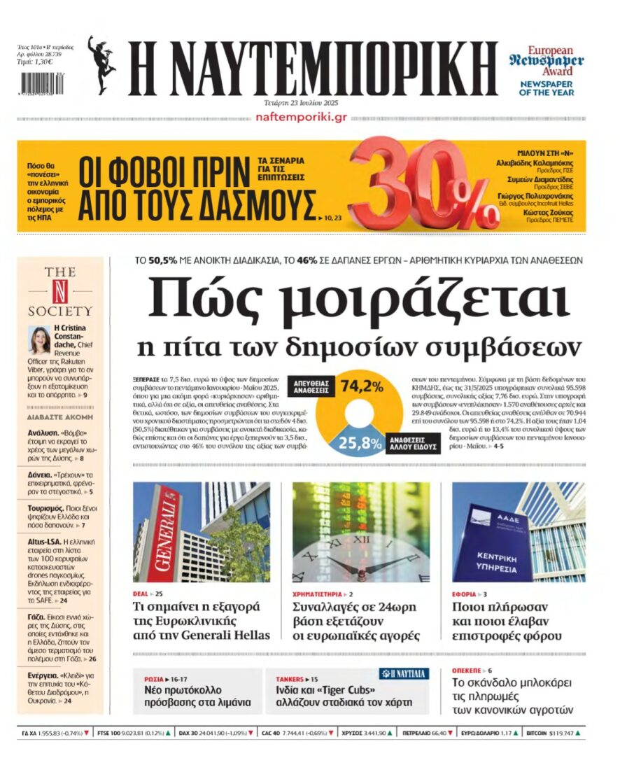 ΝΑΥΤΕΜΠΟΡΙΚΗ – 23/07/2025