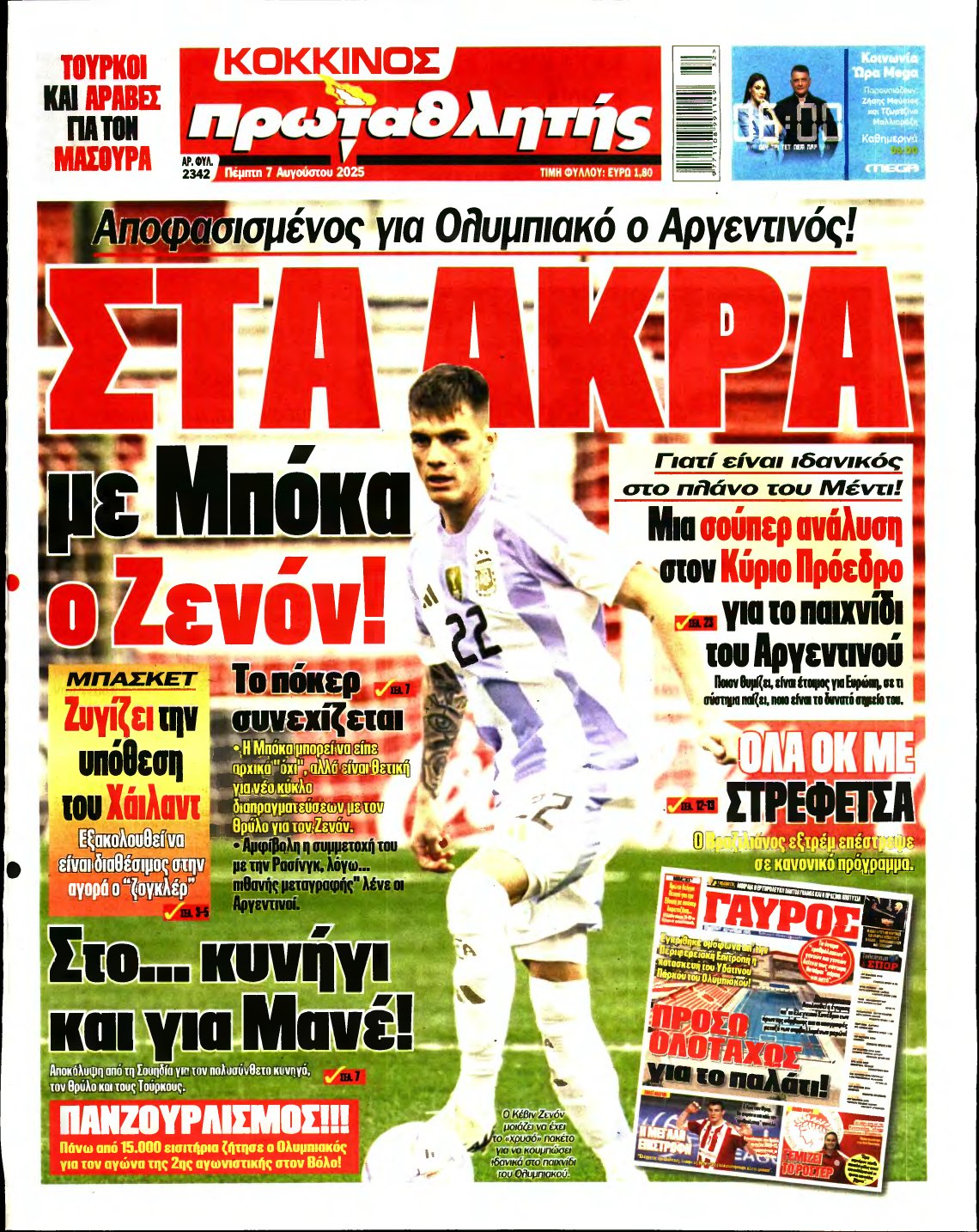 ΠΡΩΤΑΘΛΗΤΗΣ – 07/08/2025