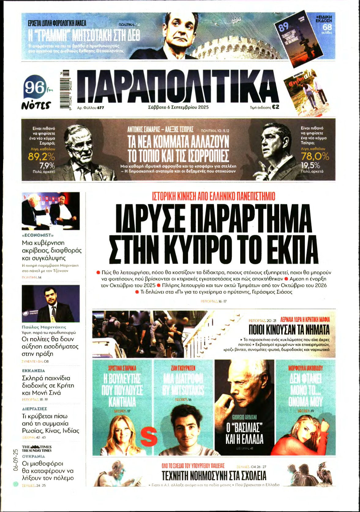 ΠΑΡΑΠΟΛΙΤΙΚΑ – 06/09/2025