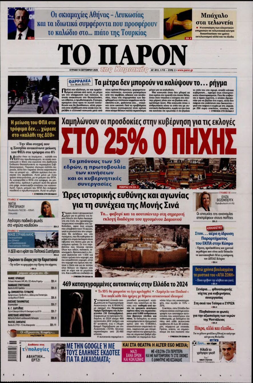 ΤΟ ΠΑΡΟΝ – 14/09/2025