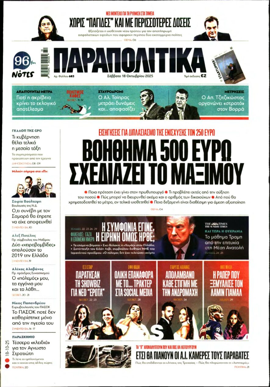 ΠΑΡΑΠΟΛΙΤΙΚΑ – 18/10/2025