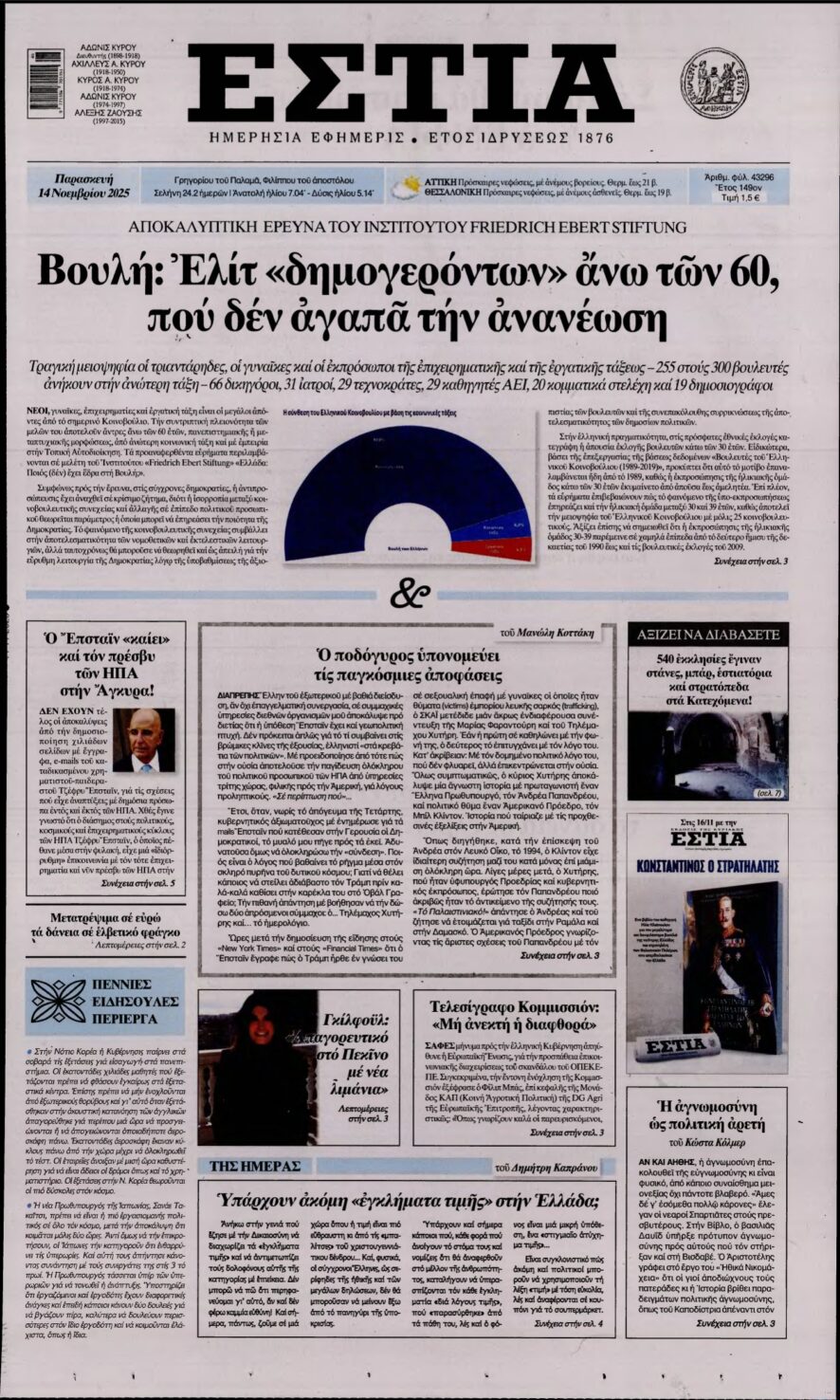 ΕΣΤΙΑ – 14/11/2025