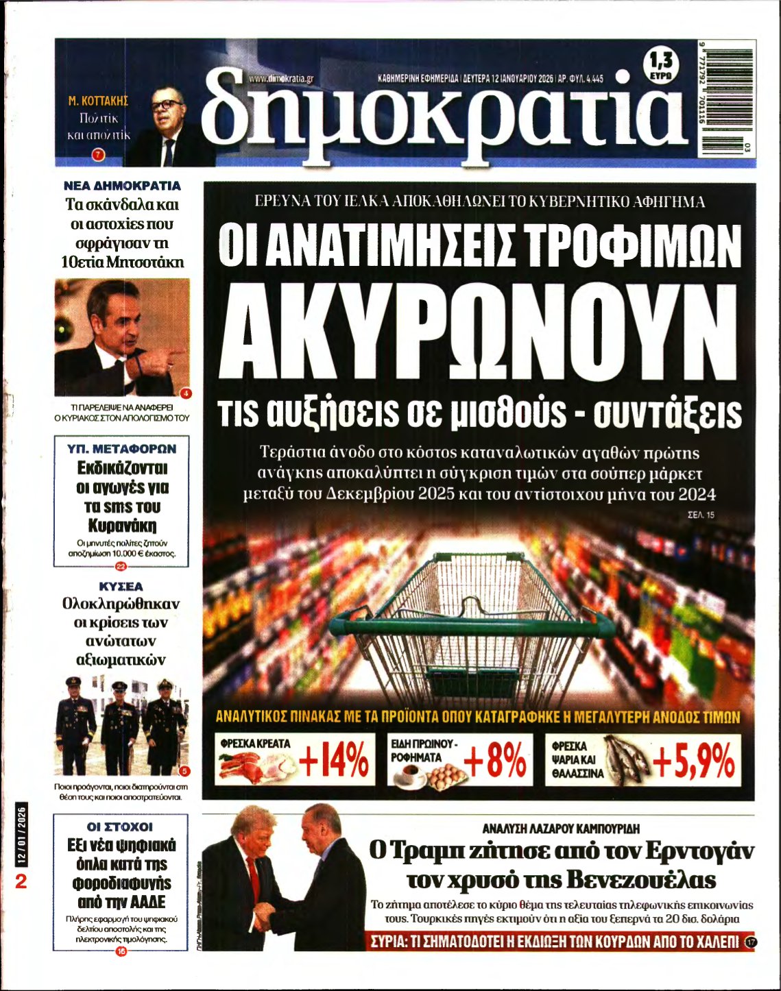 ΔΗΜΟΚΡΑΤΙΑ – 12/01/2026