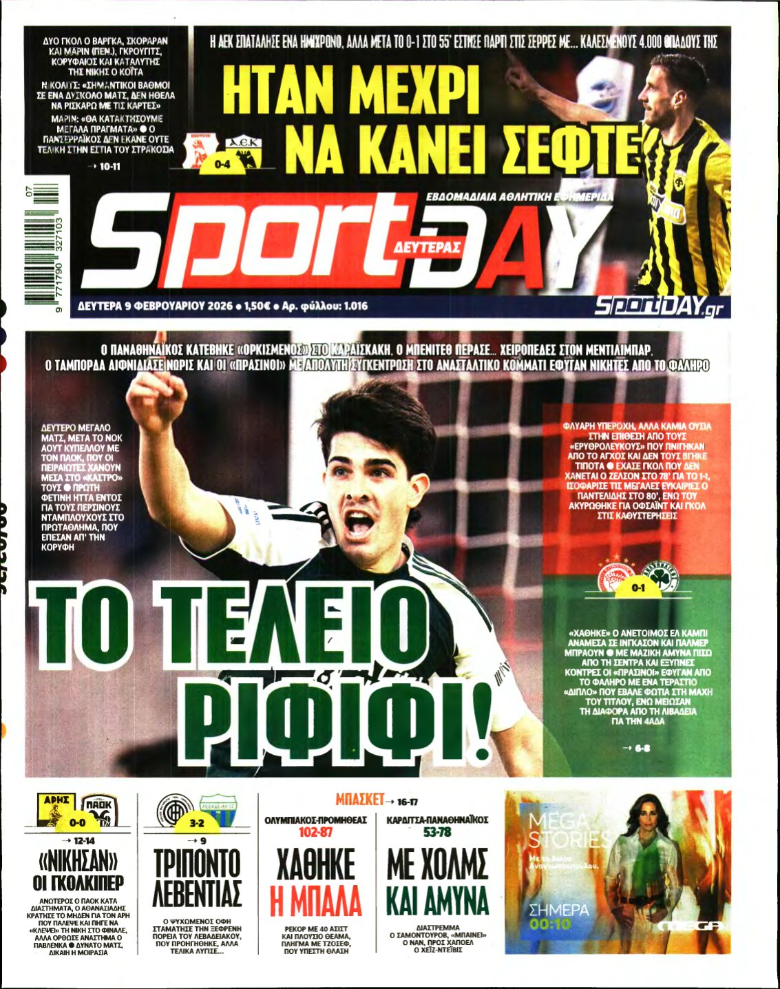 SPORTDAY – 09/02/2026