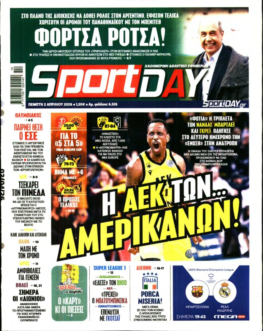 SPORTDAY – 02/04/2026