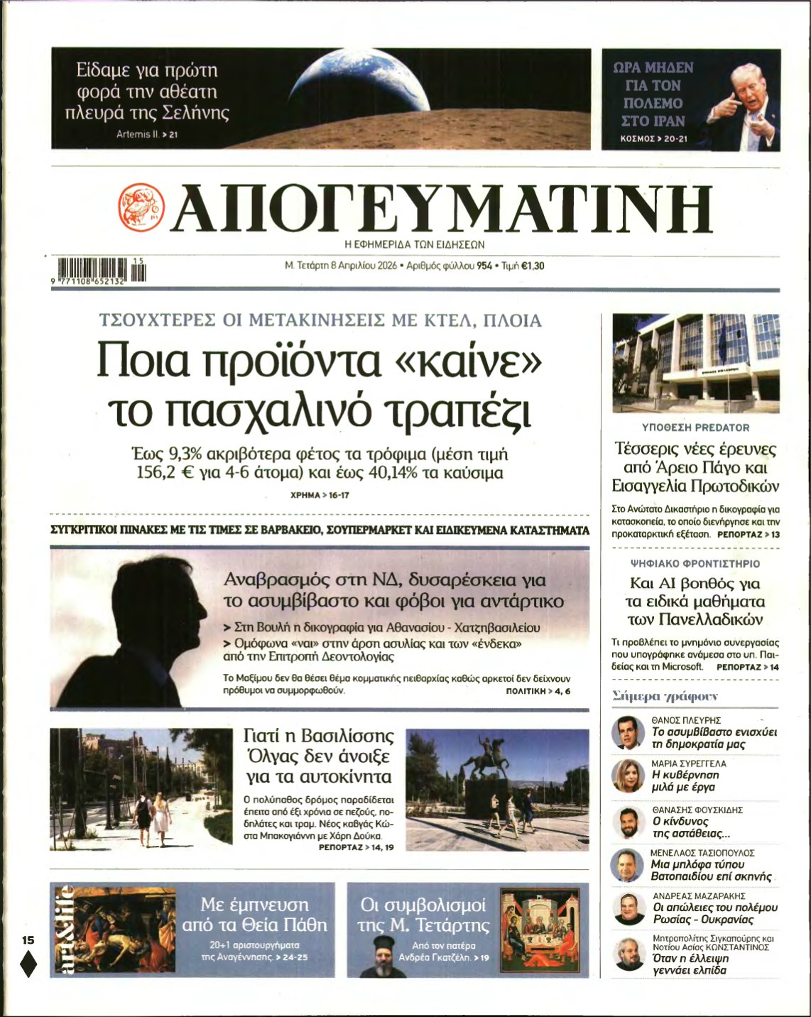 ΑΠΟΓΕΥΜΑΤΙΝΗ – 08/04/2026