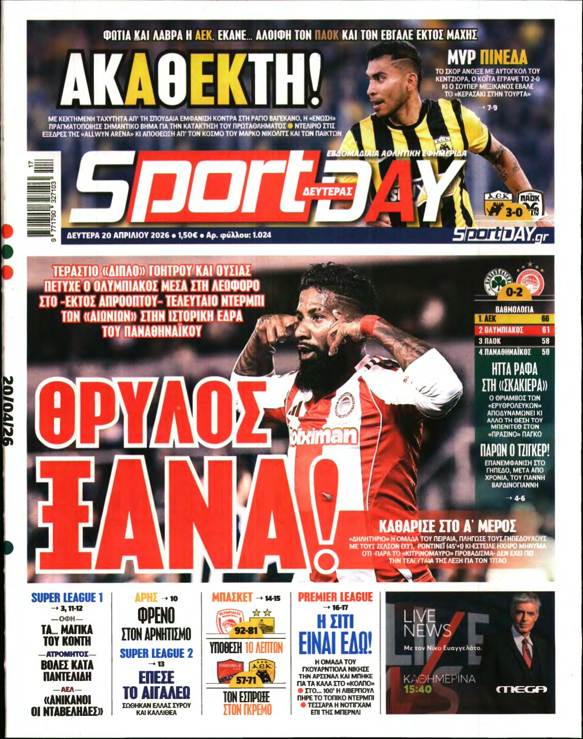 SPORTDAY – 20/04/2026