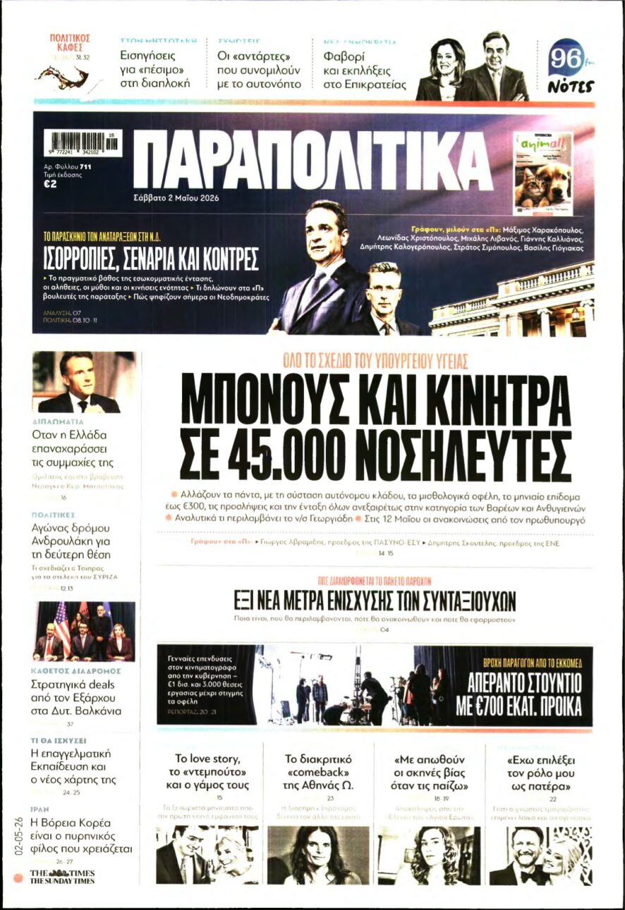 ΠΑΡΑΠΟΛΙΤΙΚΑ – 02/05/2026