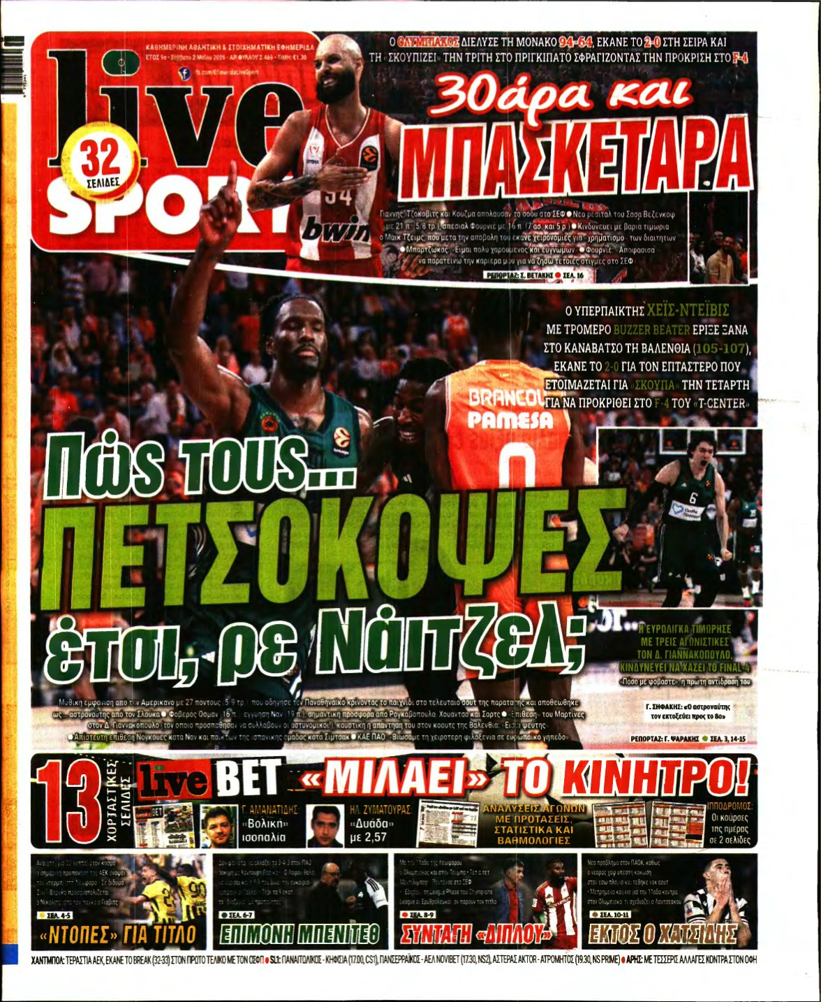 LIVE SPORT – 02/05/2026