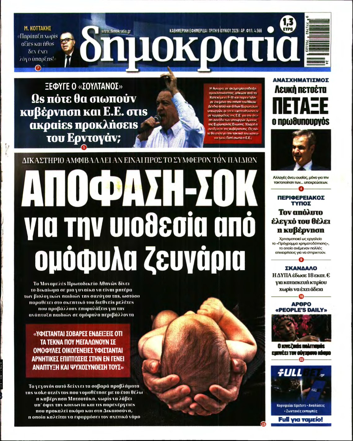 ΔΗΜΟΚΡΑΤΙΑ – 09/06/2026
