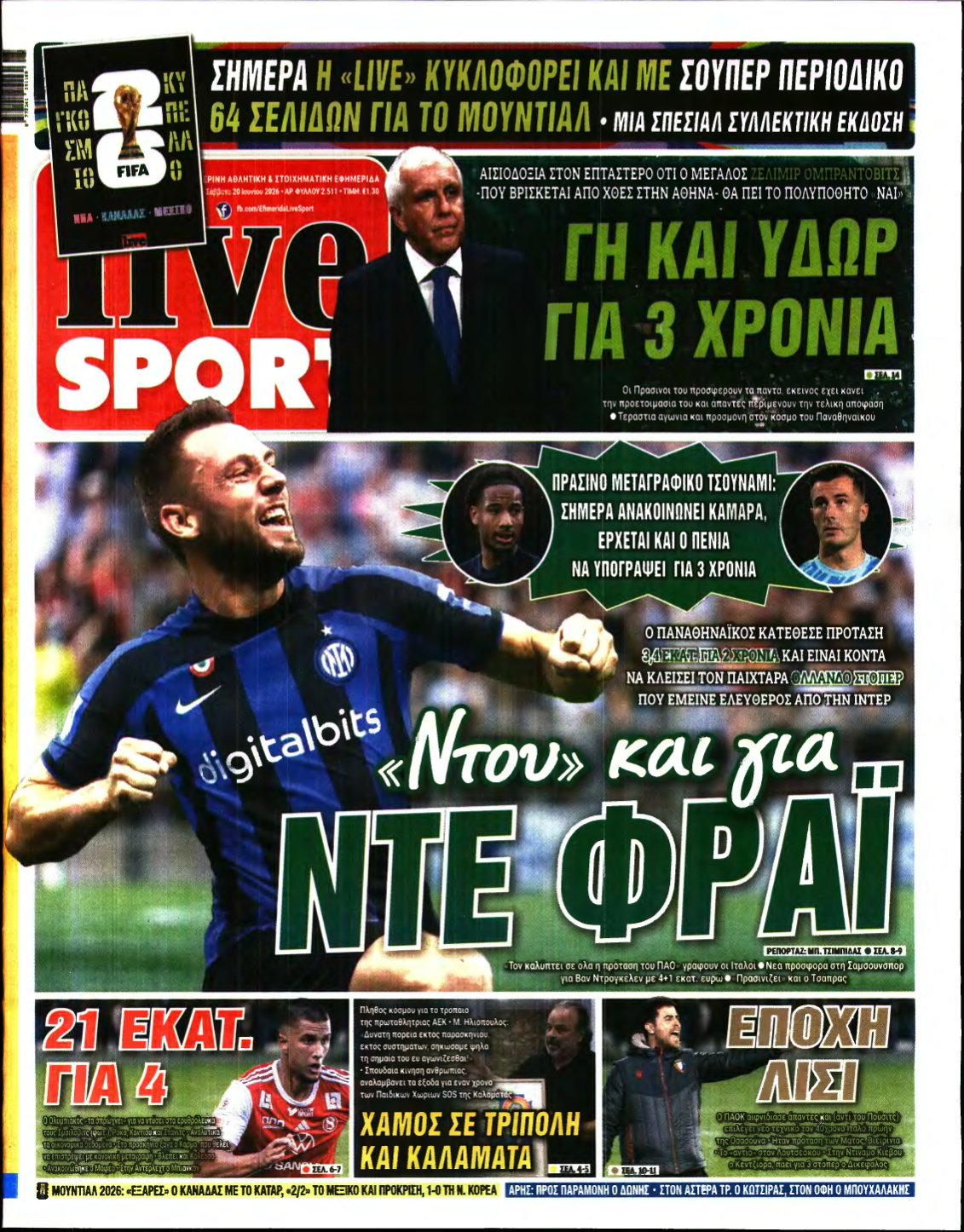 LIVE SPORT – 20/06/2026