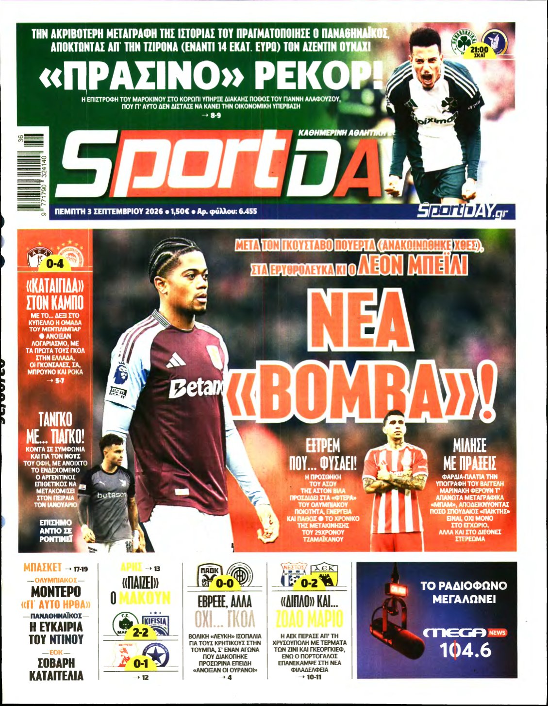 SPORTDAY – 03/09/2026
