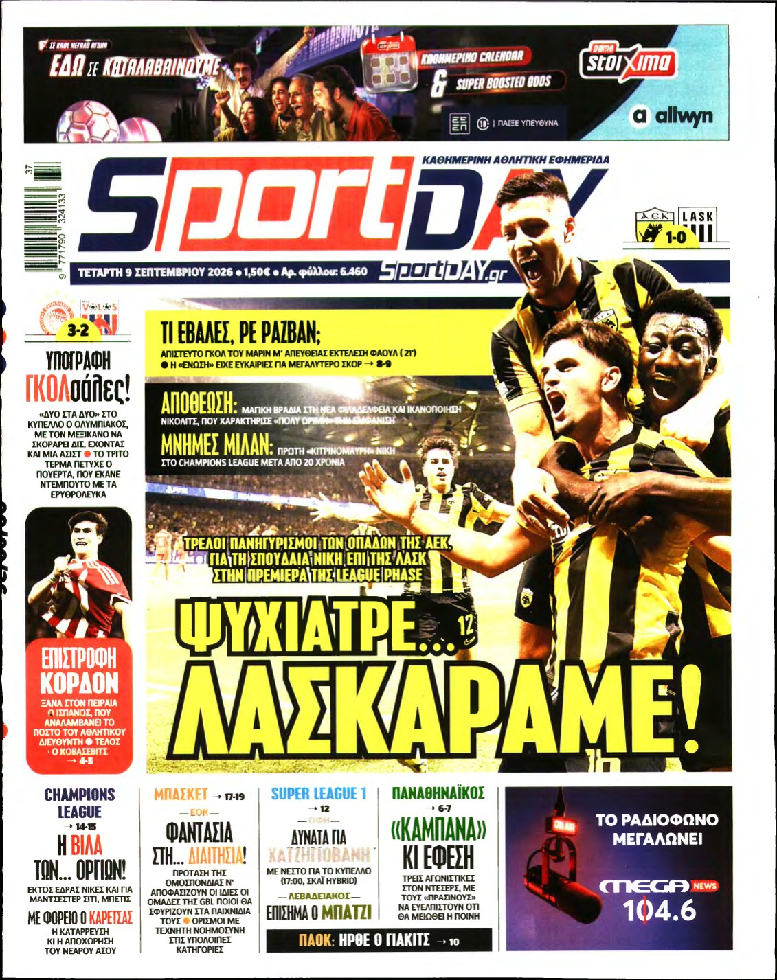 SPORTDAY – 09/09/2026